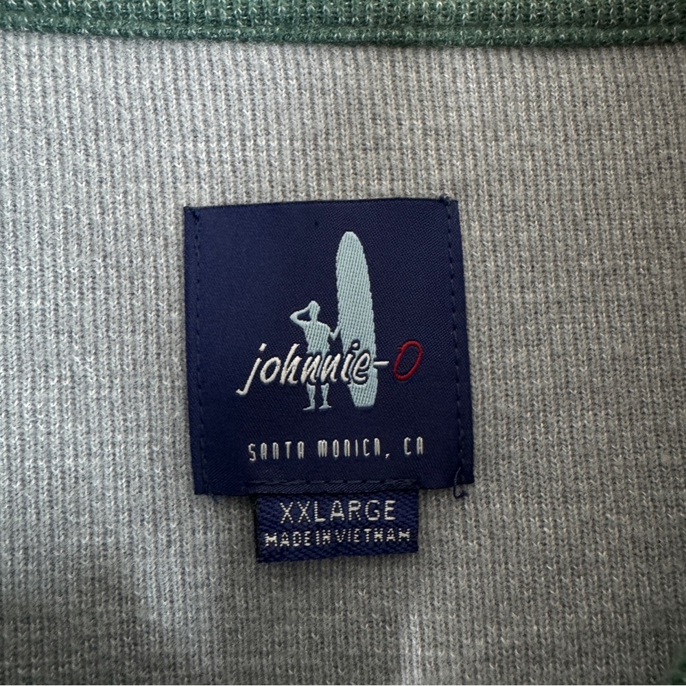 Johnnie-O Green Collared Pullover Sweatshirt Casu… - image 3